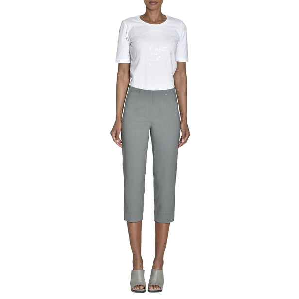 Robell Marie 07 -CAPRI-TROUSERS IN OUR BASIC FIT “MARIE” - 1-51576-5499-0-881 - Dark Olive